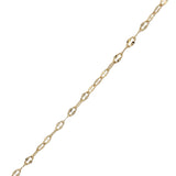 Collier doré croix baroque labradorite 50 cm