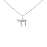 Collier argent 925 Haï martelé 42 cm