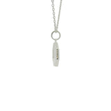 925 silver necklace with "true love" medal