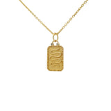 Gold plate snake and zircon necklace