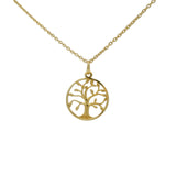 Collier doré arbre de vie ajouré 42 cm