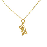 Collier doré Lucky One 42 cm