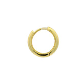 Mini créole fermée dorée lisse et bombée 10 mm