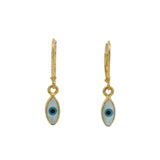 Boucles d'oreilles oeil nacre ovale