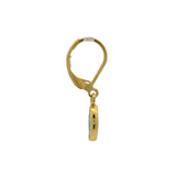 Boucles d'oreilles oeil nacre ovale