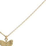 Collier doré papillon 42 cm