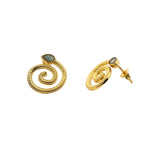 Boucles d'oreilles serpent Labradorite
