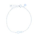 Bracelet argent 925 infini zircons