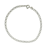 Bracelet homme argent 925 oxydé mate maille marine