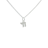 Collier argent 925 petit Haï avec zircons 42 cm