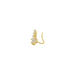 Bijou d'oreille doré ear cuff et zircons marquises