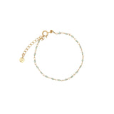 Bracelet doré rosary pierres naturelles