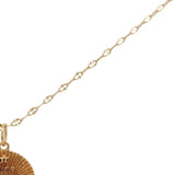Collier doré médaille "hier, aujourd'hui, demain, toujours" 42 cm