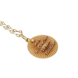 Collier doré médaille "hier, aujourd'hui, demain, toujours" 42 cm