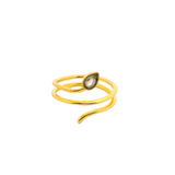 Bague labradorite serpent labradorite