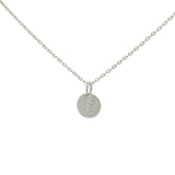 Collier en argent 925 petite médaille éclair "amour" 42 cm