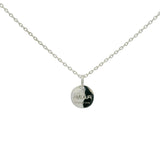 Collier en argent 925 petite médaille éclair "amour" 42 cm