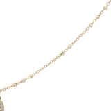 Collier doré mini coeur minimaliste avec zircons 38 cm