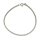 Bracelet homme argent 925 oxydé mate maille cobra