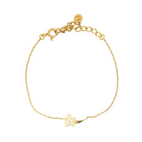 Bracelet doré étoile filante et zircons blancs