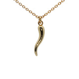 18K fine gold plated brass chili pepper necklace
