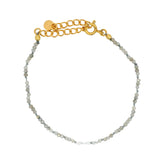 Bracelet doré trio de Pierre de lune et Labradorite