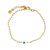 Bracelet noeud oeil nacre
