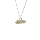 Collier en argent 925 avec talisman mate 42cm