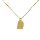 Collier doré et boite porte bonheur 42 cm