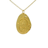 Collier doré et médaille divinité indienne 42 cm