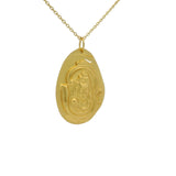 Collier doré et médaille divinité indienne 42 cm