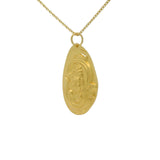 Collier doré et médaille divinité indienne 42 cm