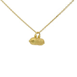 Golden necklace and lucky talisman