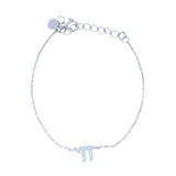 Bracelet argent Haï zircons