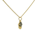 Collier petit cœur et ladradorite 42 cm