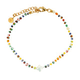 Bracelet perles multicolore