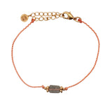 Bracelet cordon et pierre
