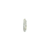 Mini creole 925 silver and zircons 1.2cm (S)