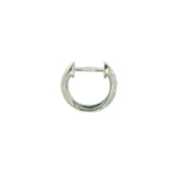 Mini creole 925 silver and zircons 1.2cm (S)