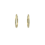 Closed gold creoles 2cm (L)