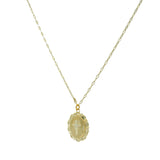 Collier doré médaille croix 50cm