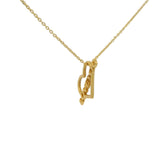 Collier doré coeur "I love you" 42 cm