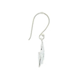 Boucles d'oreilles en argent 925 étoile et zircon blanc