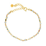 Bracelet duo de pierres en Labradorite et Tourmaline