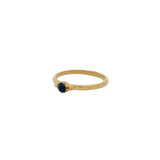 Bague dorée fine et petite pierre
