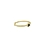 Bague fine pierre ronde