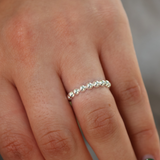 Bague en argent 925 avec boules