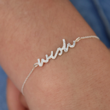 Bracelet argent 925 wish zircons blancs