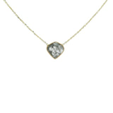 Organic Diamond Slice Choker Necklace