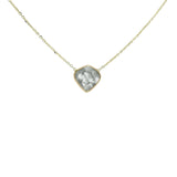 Organic Diamond Slice Choker Necklace